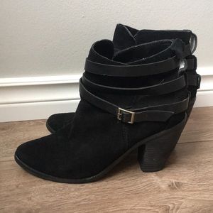 Dolce Vita suede ankle booties with straps